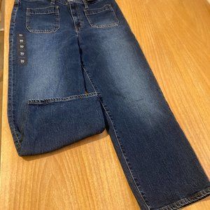 J Crew High Rise Stretch Ankle Wide Leg Jeans NWT sz 30